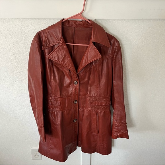 Garfin Leathers Jackets & Blazers - Vintage Garfin Leathers Kirk's Suede Life Women's 14 Leather Trench Coat